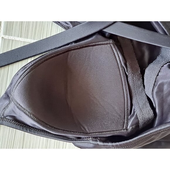 Lands End Plus Size 22W One-Piece Swimsuit Cross Back Black Buttons  Women's - Picture 6 of 9